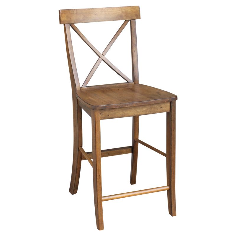 24" Martha X Back Counter Height Barstool - International Concepts, 3 of 10