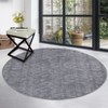 Solid Modern Washable Low Pile Area Rug with Rubber Backing - 4 of 4