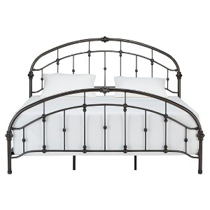 Darby Metal Bed - King - Bronzed Black - Inspire Q