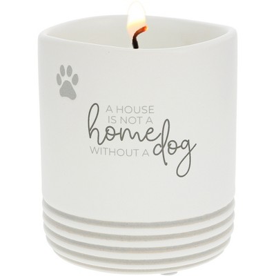 Pavilion Gift Company - Home - Dog - 10 oz - 100% Soy Wax Reveal Candle Scent: Tranquility - Flame Candles