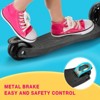 3-Wheel Kids Kick Scooter，Adjustable Height and Lean-to-Steer, Lightweight and Durable, Portable Kids Push Scooter for Ages 3-12, Black - 4 of 4