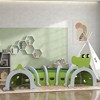 Qaba Kids Play Tunnel, Toddler Tunnel for Kids to Crawl Through, Crocodile Design Kids Tunnel for Indoor or Outdoor Playground, Green - 2 of 4