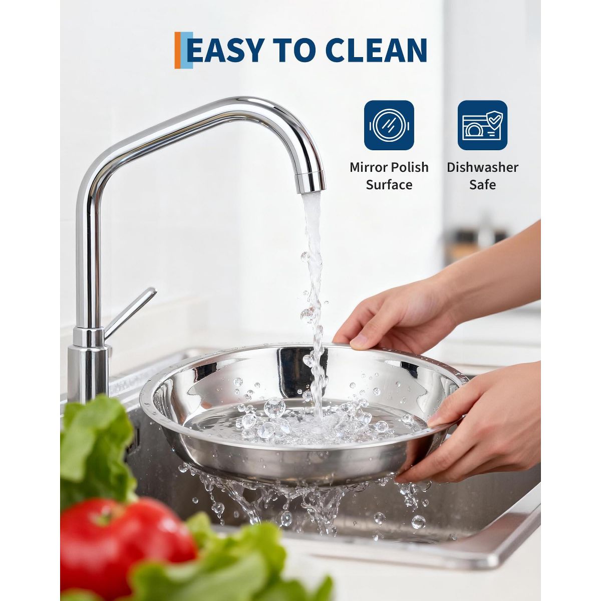 4/6 Pack 5QT Stainless Steel Round Chafing Dish Set, Buffet Food Warmer with Glass Lid, Lid Holder, Drip Tray&Fuel Holder for Party, Wedding, Picnic - thumbnail 6