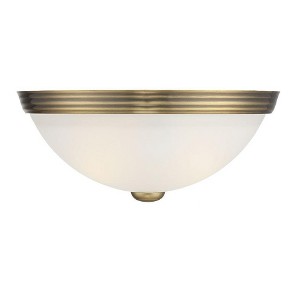 Savoy House NULL 2 - Light Flush Mount in  Warm Brass - 1 of 4