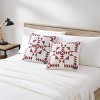 20"x20" 2pc Eddie Bauer Arrowhead 100% Cotton Pillow Cover Set Red: Canvas Construction, Reversible Design, Hidden Zipper - 3 of 4