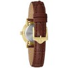 Bulova Ladies' Classic Diamond Gold Stainless Steel 3-Hand Quartz Watch, Brown Leather Strap, 27mm - 3 of 3