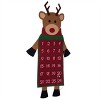 Transpac Fabric 38.58 in. Multicolor Christmas Reindeer Calendar - 2 of 3