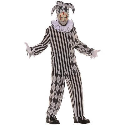Adult Evil Harlequin Halloween Costume One Size