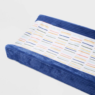 Wipeable Changing Pad Cover Dashes  - Cloud Island™ Navy