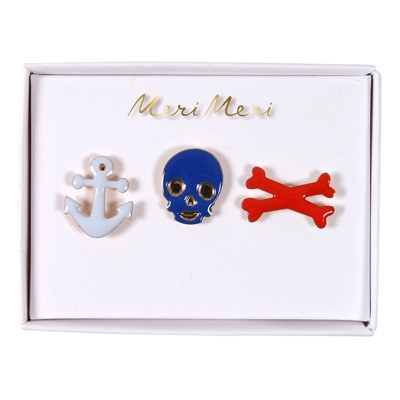 Meri Meri Pirate Enamel Lapel Pins