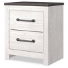 Gerridan Nightstand White: Modern Storage Bedside Table, 2 Drawers - Signature Design by Ashley - image 2 of 4