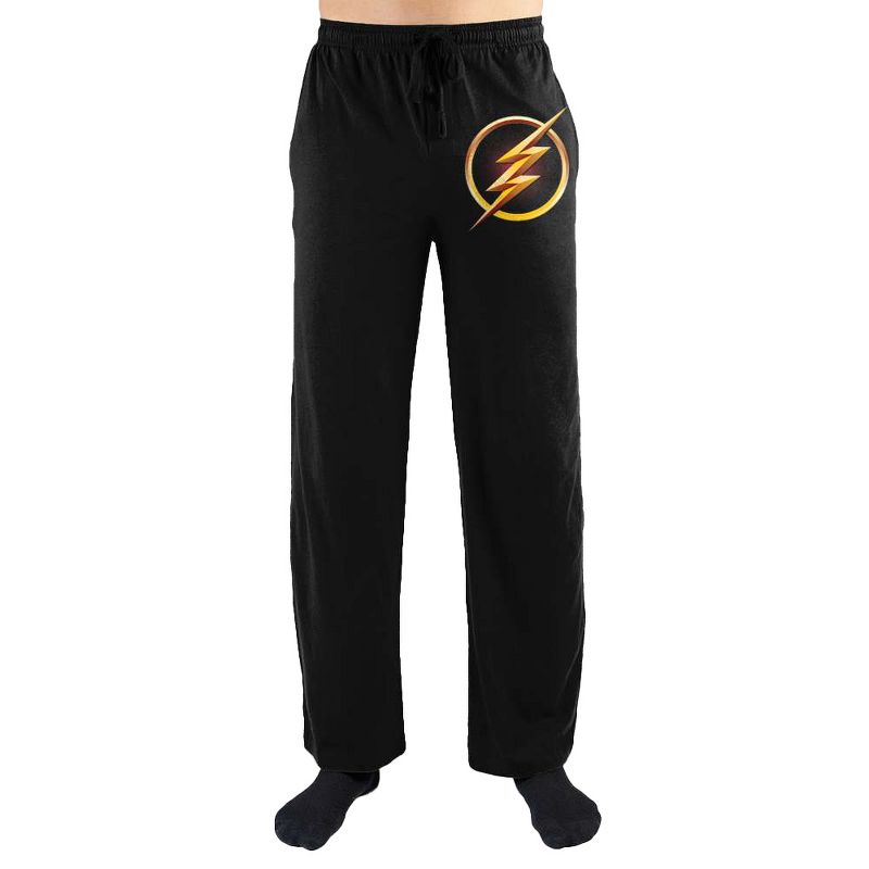 The Flash Logo Print Men's Loungewear Lounge Pants, 1 of 2