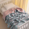 3 Layer Muslin Cotton Toddler Blanket, Super Soft and Warm Crib Blanket - NTBAY - 3 of 4