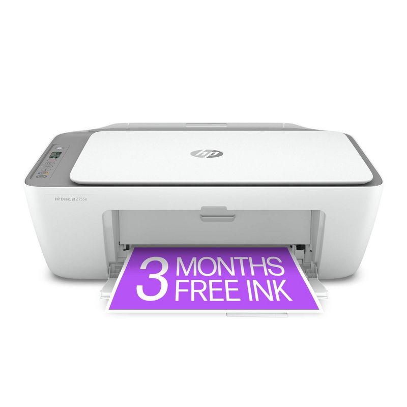 HP DeskJet 2755e Wireless All-In-One Color Printer, Scanner, Copier with Instant Ink and HP+ (26K67), 3 of 13