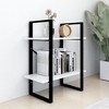 vidaXL Book Cabinet White Engineered wood 23.6 in x 11.8 in x 27.6 in - 3 of 4