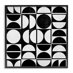 Stupell Industries Black & White Arch Pattern, 12" x 12" - 1 of 4