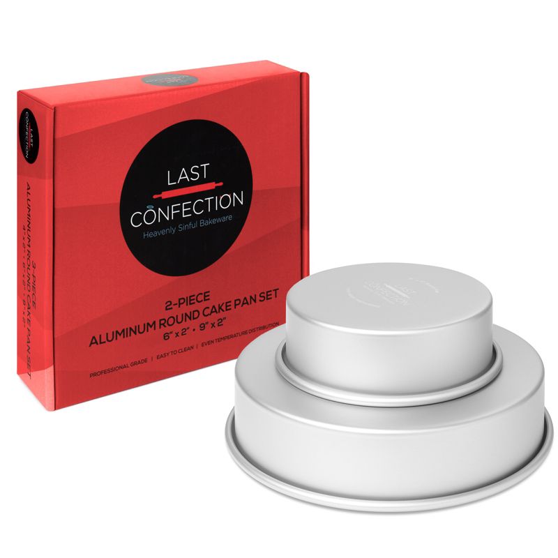 Last Confection 2pc Round Cake Pan Sets - Professional Bakeware, 4 of 8