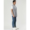 Lars Amadeus Men's Casual Open Front Sleeveless Irregular Hem Cardigan Vest - 4 of 4