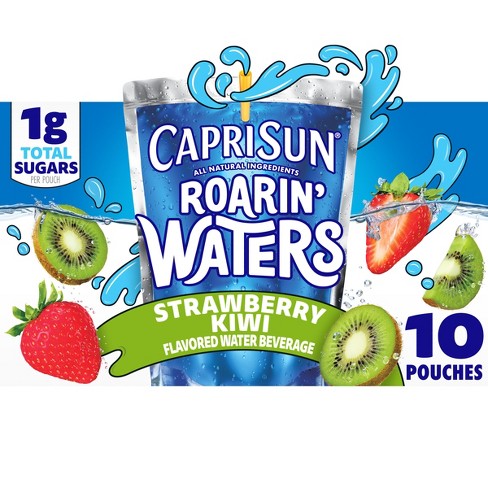 Capri Sun Roarin' Waters Strawberry Kiwi Juice Drinks - 10pk/6 Fl Oz Pouches  : Target