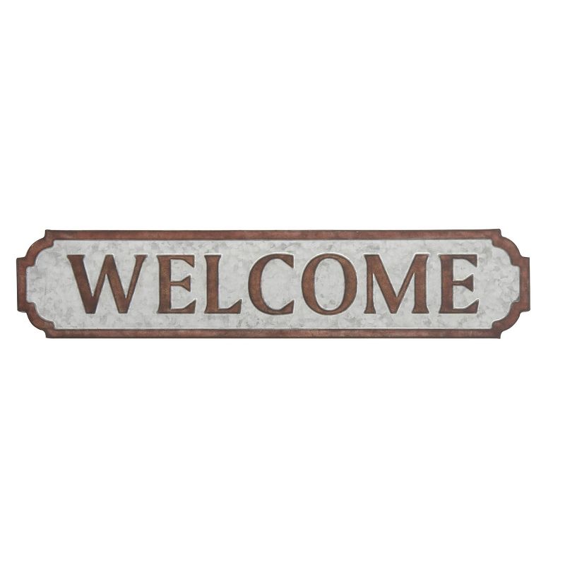 Metal Sign Welcome Wall Decor Brown - Olivia &#38; May, 4 of 7
