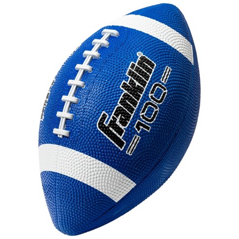 Franklin Sports 100 Series Junior Rubber Football - Blue/white Stripe :  Target