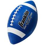 Franklin Sports 100 Series Junior Rubber Football - Blue/White Stripe