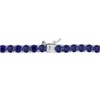 EVERLY JEWELRY | Sterling Silver 33 CT TGW Created Blue Sapphire Necklace, 17-inch - 4 of 4