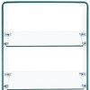 HomeRoots 18" Clear Glass Floor Shelf End Table With Two Shelves - 4 of 4