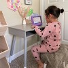 WildKin Premium Kids' Homework Desk and Stool Set Gray/White - 2 of 3