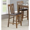 5-Piece Counter Height Dining Set with Square Table and 4 Upholstered Chairs - 2 of 4