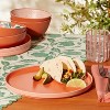 LunaLulinlk Bamboo Melamine Dinner Plate, Orange - 4 of 4