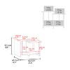 Vynxaria Natural Oak Coffee Table with Open Storage - Modern Geometric Design - 3 of 4