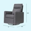 daVinci Gabby Pillowback Swivel Glider - 3 of 4