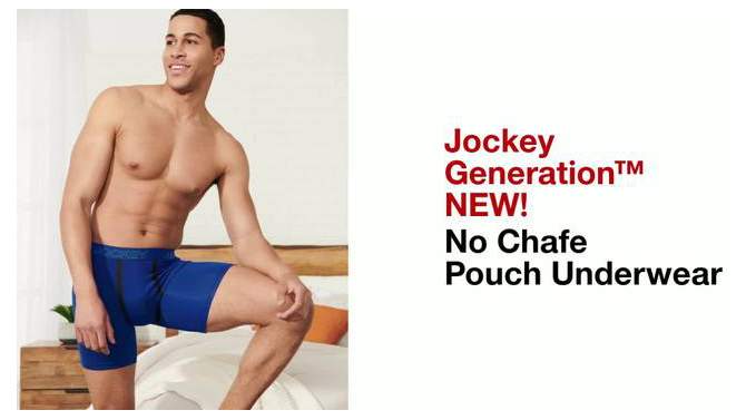 Jockey Generation™ Men's No Chafe Pouch Microfiber Boxer Briefs 3pk - Blue, 6 of 6, play video