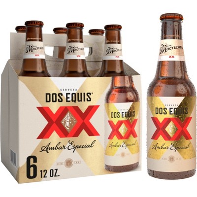 Dos Equis Ambar Mexican Lager Beer - 6pk/12 Fl Oz Bottles : Target