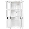 63"H Garden Wood Storage Cabinet With Waterproof Greenhouse Cold Frame And Lockable Door,Storage Shed Outside,Storage Shed At Home Depot-Maison Boucle - 2 of 4