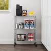 IRIS USA Metal Storage Cart with Casters, Kitchen Serving Cart - 4 of 4
