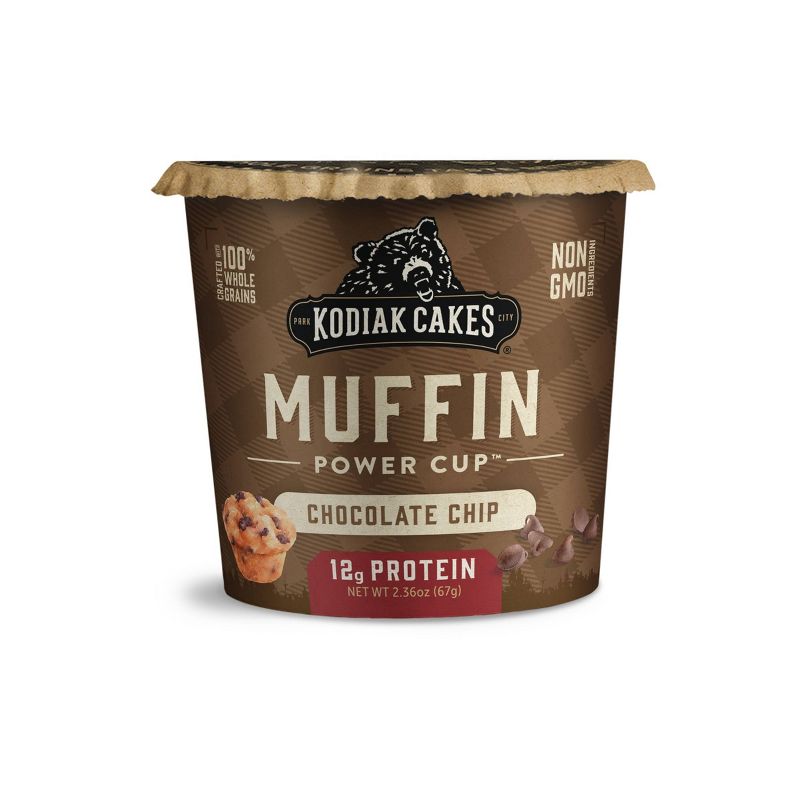Kodiak Cakes Protein-Packed Single-Serve Muffin Cup Chocolate Chip - 2.36oz, 1 of 8
