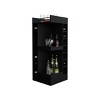 FURNIinspire Utility Storage Cabinets 3 Tier Corner Bar Cabinet Cupboard Bar Cabinet Storage Cabinet With Cubbies, Black, 18.3"*18.3"*46" - 2 of 4