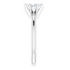 Pompeii3 1/3Ct Oval Lab Created Diamond Solitaire Engagement Ring 14k White Gold - 2 of 4