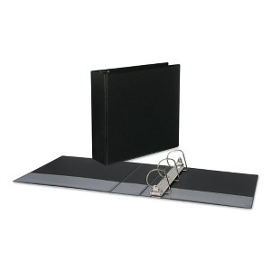 Universal Slant D-Ring View Binder, 3 Rings, 3" Capacity, 11 x 8.5, Black - 1 of 4