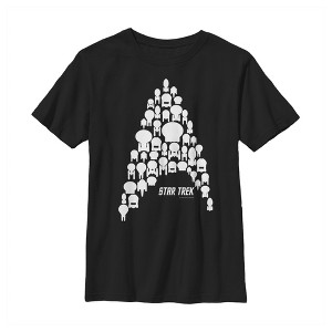 Boy's Star Trek Starfleet Ship Collage T-Shirt - 1 of 4