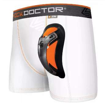Shock Doctor Adult Ultra Pro Boxer Compression Shorts with Ultra Carbon Flex Cup - White XL
