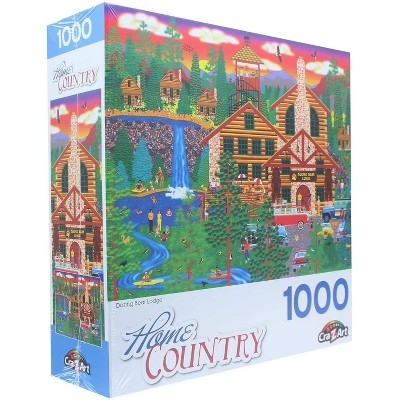 Home Country Dozing Bear Lodge 1000-Piece Jigsaw Puzzle
