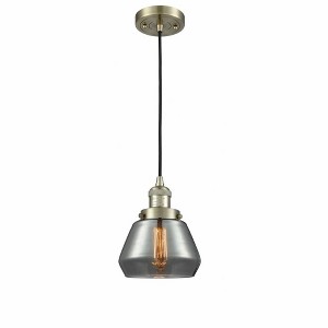 Fulton - 1 Light Cord Hung Mini Pendant In Industrial Style-10 Inches Tall and 7 Inches Wide - 1 of 1