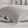 Gracie Mills Belinda Serene Stripe 3-Piece Cotton Duvet Cover Set - 4 of 4