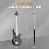 GLARRY Bass Guitar Full Size 4 String Exquisite Stylish Bass with Guitar Bag Power Line and Wrench Tool (Black, IB-Style) - 4 of 4