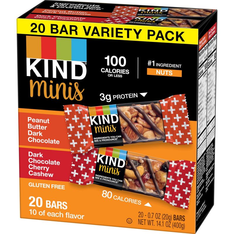 Kind Mini Peanut Butter Cherry Bars - 14.1oz/20ct, 5 of 7