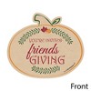 Big Dot of Happiness Friends Thanksgiving Feast - Shaped Fill-in Invitations - Friendsgiving Party Invitation Cards with Envelopes - Set of 12 - 2 of 4