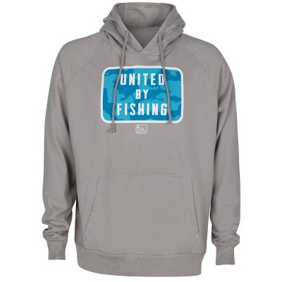 Fintech United By Fishing Point Breeze Fleece Hoodie - Large - Alloy :  Target